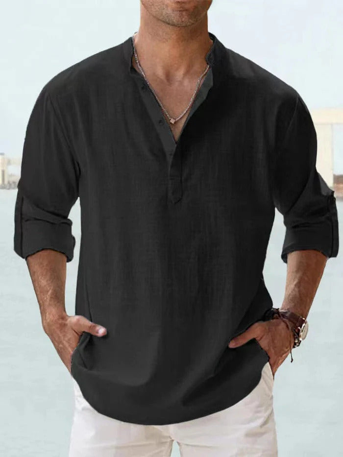 Camicia Cazel™ in Lino Premium | Freschezza ed Eleganza Senza Tempo.