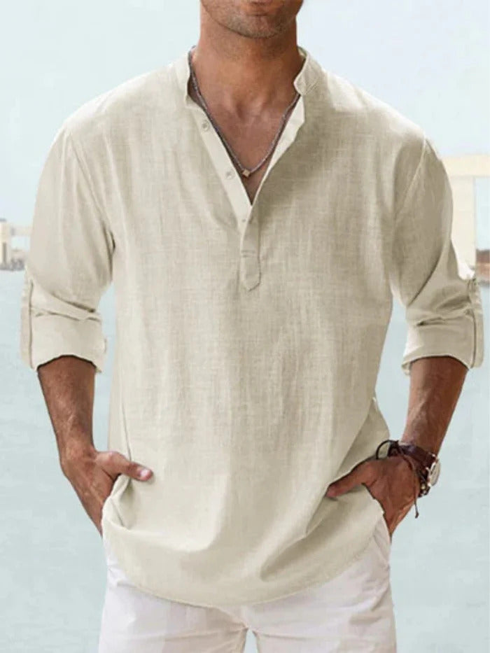 Camicia Cazel™ in Lino Premium | Freschezza ed Eleganza Senza Tempo.