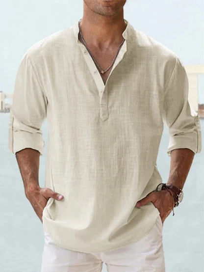Camicia Cazel™ in Lino Premium | Freschezza ed Eleganza Senza Tempo.