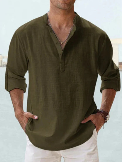 Camicia Cazel™ in Lino Premium | Freschezza ed Eleganza Senza Tempo.